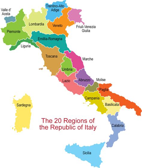 italien karte bilder fotos europa karte region provinz bereich