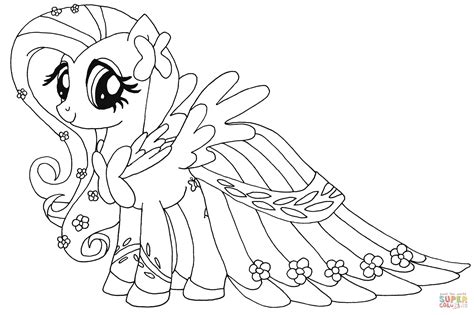 gambar equestria girl fluttershy coloring page pony mlp pages applejack