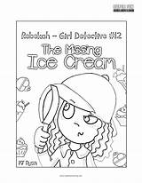 Detective Coloring Girl Rebekah sketch template