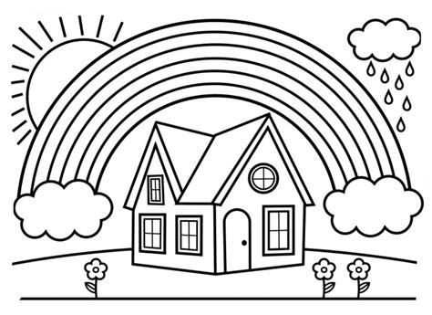 coloring pages house