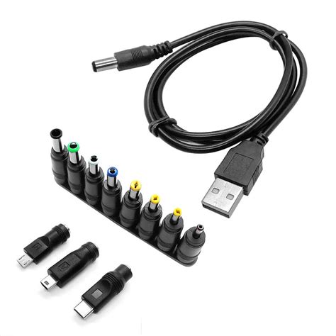 sdtek universal usb power adapter cable charger   connectors including micro mini  type
