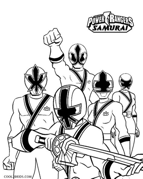 printable power ranger coloring pages  kids