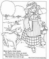 Lamb Mary Had Little Coloring Rhyme Nursery Pages Fun Book Clipart Printable Publications Dover Rhymes Inkspired Musings Color Inkspiredmusings Children sketch template