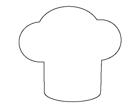 printable chef hat template printable  printable templates