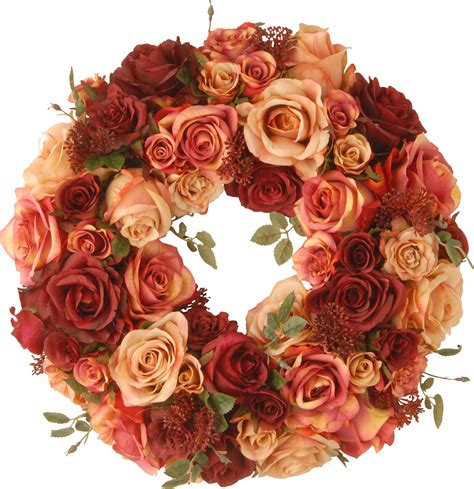 wreath rose wreath decorated wreaths colorful wreath