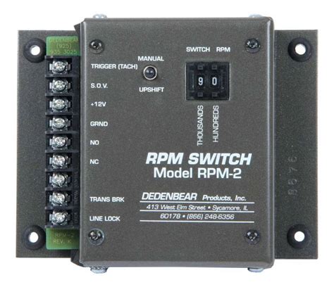 dedenbear adjustable rpm activated switch  rpm increments analog