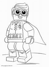 Lego Batman Coloring Pages Movie Robin Printable Color Print Cartoon Look Other Popular sketch template