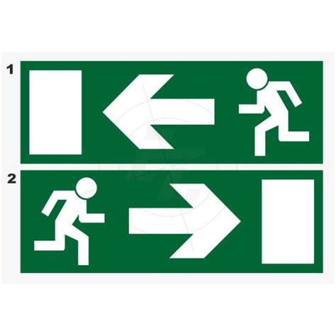 sticker emergency exit marking escape routes