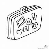 Coloring Suitcase Getcolorings sketch template