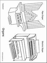 Coloring Organ Pipe Pages Organs Drawing Getdrawings Getcolorings Colouring Template Abcteach sketch template