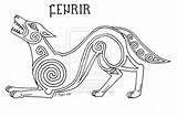 Viking Norse Fenrir Vikings Ari Usni Loki Relacionada Odin Anglo Saxon Axe sketch template