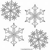 Coloring Snowflakes Christmas Snowflake Pages Winter Printable Bigactivities Do Print Snow sketch template