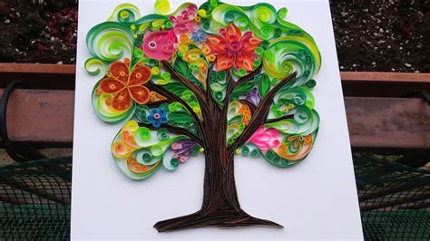 paper quilling bestest trees paper crafts pictures  tissue