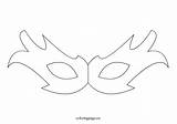 Mask sketch template
