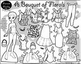 Coloring Paper Pages Printable Doll Modern Dolls Clothes Print Florals Marisole Monday Dress Color Chic Awesome Getcolorings Click Pdf Friends sketch template