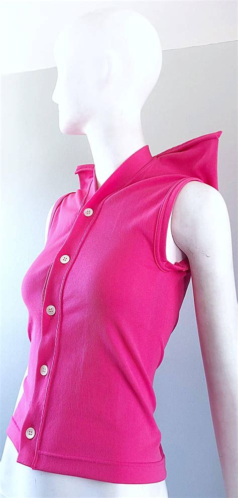 rare vintage comme des garcons 1990s hot pink avant garde futuristic