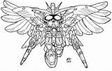 Sd Wing Zero Gundam Pages Lineart Coloring Version Template sketch template
