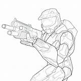 Coloring Gears Pages War Master Chief Getdrawings Getcolorings Printable sketch template