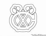 Blackhawks Chicago Stencil Logo Nhl Drawing Blackhawk Pumpkin Getdrawings Carving sketch template