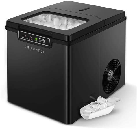 crownful ice maker countertop machine  ice cubes ready    minutes lbs bullet ice cubes