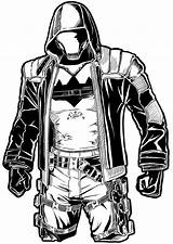 Arkham Batman Dina Barrios Todd Jason Coloriage sketch template