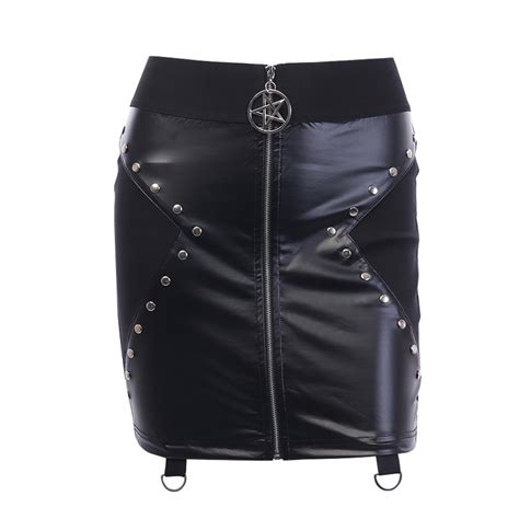 nunuvirals pu leather short skirts women summer 2020