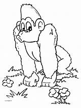 Mewarnai Scimmie Monyet Aap Gorilla Affe Kleurplaten Malvorlagen Chimpanzee Apen Kleurplaat 2826 Singe Gorila Animasi Animierte Coloriages Bewegende Bergerak Animaties sketch template