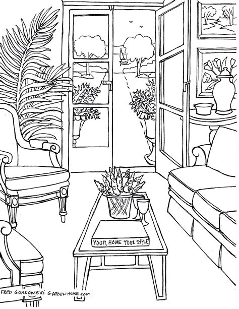 coloring pages nature house colouring pages pattern coloring pages