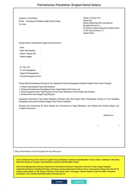contoh surat permohonan notaris menjadi rekanan bank delinewstv riset