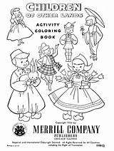 Coloring Children Pages Book Lands Vintage 1954 Other Lederhosen Colouring Color Choose Board Template Books sketch template