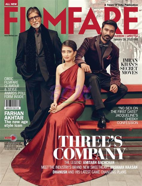 shamitabh team on filmfare cover page for jan 28th 2015 issue bollywood picture pic update
