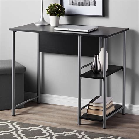 mainstays basic student desk black oak walmartcom