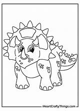 Triceratops Coloring Apart Bashful sketch template
