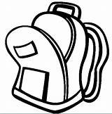 Backpack Clipart Clip Clipartix sketch template