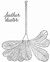 Duster Feather Clipart Color Cliparts Lois Library Ehlert Objects Simple Line Clipground sketch template