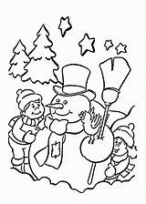 Coloring Pages Holidays Printable Happy Winter Snowman Holiday Kids Children Color Print Christmas Book Popular Library Pdf Coloringhome sketch template