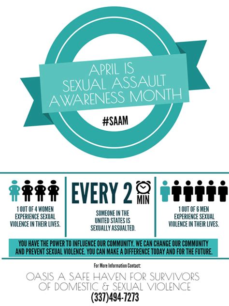 Sexual Assault Awareness Month Oasis A Safe Haven