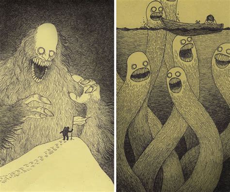 artista que curte desenhar terríveis monstros luvima lab blog