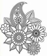 Coloring Pages Printable Floral Colour Adult sketch template