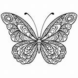 Papillon Coloriage Mandala Schmetterling Imprimer Insect Mandalas Papillons Mariposas Tatueringar Adults sketch template
