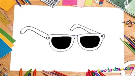 how to draw sunglasses my how to draw