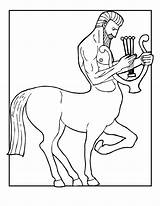 Coloring Pages Greek Mythology Mythical Creatures Centaur Kids Drawings Creature Colouring Drawing Book Use Activities Color Worksheets Greece Comments Printer sketch template