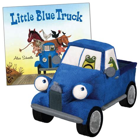 blue truck board book  plush truck