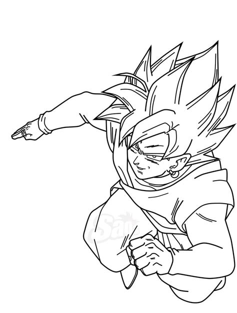 goku black coloring pages coloring home