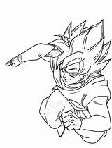 Coloring Goku Pages Dragon Ball Beerus Super Rose Ssj Template Lineart Popular sketch template