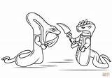 Kleurplaten Ninjago Slangen Kleurplaat Snakes Printen sketch template