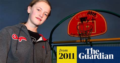 dunk and disorderly girl gets stuck in basketball hoop attempting dare