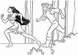 Pocahontas Infantis Correndo Imagensemoldes Tudodesenhos Flee sketch template