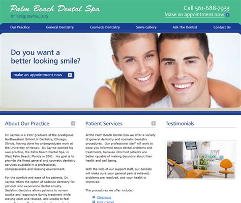 palm beach dental spa website smt