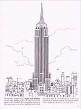 Building Coloring Pages Empire State York Drawing History City Coloringpagesfortoddlers Buildings Tallest Landmarks sketch template